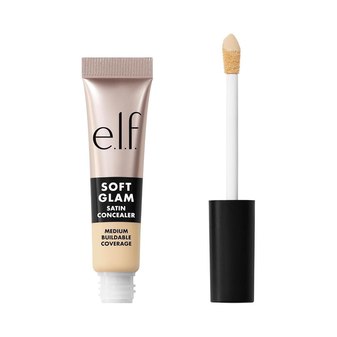 e.l.f. Soft Glam Satin Concealer, Medium Coverage For Blemishes & Under-Eye, Crease-Resistant, Long Lasting, Vegan & Cruelty-Free, 12 Fair Warm (0.21 Fl Oz (Pack of 1))