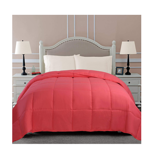 All-Season Reversible Blanket, Fluffy, Decorative, Plush Comforter, Throw Blankets, Oversized Bedding, Box Quilt Design, 4 Corner Loops, Classic Down Alternative Comforter, King Size