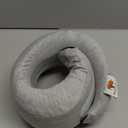 Memory Foam Travel Pillow | Provides Real Support for Head, Neck and Chin | Best Firm Airplane Pillow for Long Flights (Gray)