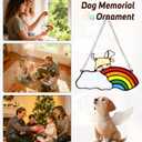 Rainbow Bridge Pet Memorial Gifts for Dogs Memorial Gifts for Loss of Dog Sympathy Gift Pet Loss Bereavement Remembrance Memory Ornaments for Dog Lovers in Memory of Pet Passing Away Window Hanging