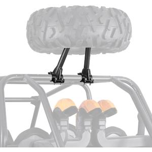 KEMIMOTO UTV Spare Tire Holder Spare Tire Mount Compatible with Polaris RZR XP 1000 / XP4 1000 / XP Turbo / XP4 Turbo Fits 1.5''-2'' Round Roll Cage(Not Suitable for 2024)