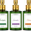 Room Spray Odor Eliminator 3 Pack, Natural Essential Oil Air Freshener Spray for Home Bathroom and Kitchen, Lavender, Citrus, Eucalyptus