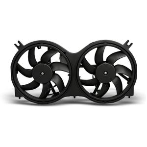 Dual Radiator Fan with Control Module Replacement for Pathfinder 2013-2017 Replacement for QX60 2014-2019 Replacement for JX35 2013 Replacement for 621-586 621586 214813JA2E NI3115149