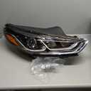 Front Right Passenger Side Headlight w/Bulbs Compatible with Hyundai Sonata 2018 2019 92102-C2500