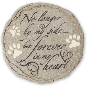 Cat or Dog Grave Marker or Garden Memorial Stone. No Longer By My Side But Forever In My Heart, Rainbow Bridge Pet Memorial Gifts. Waterproof and Weatherproof Pet Plaque, Condolence Gift