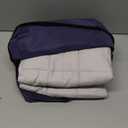 YnM Weighted Blanket, Soothing Cotton, Smallest Compartments with Glass Beads, Bed Blanket for One Person of 60lbs, Ideal for Twin Bed (41x60 Inches, 7 Pounds, Grey)