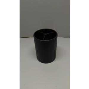 Kitchen Utensil Holder Extra Large 360Rotating For Counter Organizer Stainless Steel Storage Cooking Silverware Caddy 3 Compartment Flatware Spoon Spatula Tool Cutlery ContainerBlack