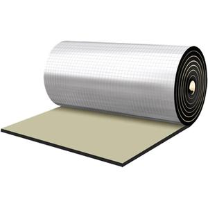 Car Heat Sound Deadening Insulation Mat, - 197 Mil 10.8 Sqft Automobile Sound Deadening & Heat Insulation Material for Auto Hood Engine Roof Door and Trunk,40 Inch x 40 Inch, Aluminum Foil Finish