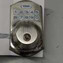 TEEHO TE001 Keyless Entry Door Lock with Keypad - Smart Deadbolt Lock for Front Door with 2 Keys - Auto Lock - Easy Installation - Satin Nickel