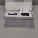 seenda Rechargeable Wireless Keyboard Mouse, Ultra Thin Low Profile Wireless Keyboard and Mouse with Number Pad, Quiet Portable Combo Compatible for Windows XP/7/8/10/11/11 Pro, Black and Grey