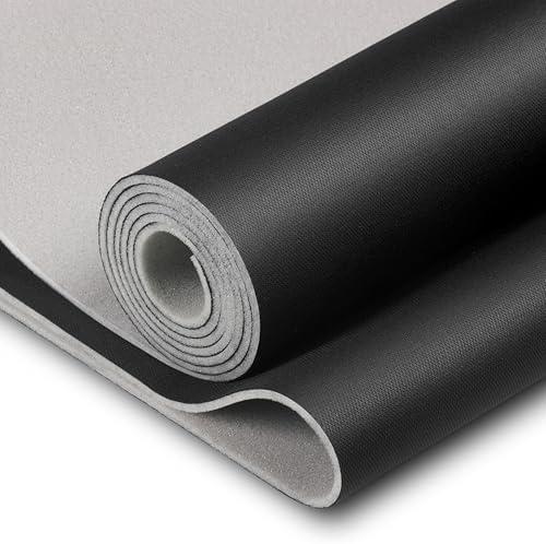 Hiksuky Auto Headliner Fabric 36" L × 60" W with Foam Backing - Mesh Type with - Tube Packaging - Black Interior Replacement Material for Car/Truck/SUV/RV Roof - Home Repair/DIY Headliner Material