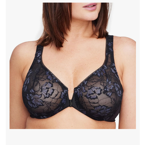 Glamorise Women's Plus Size Lacey T-Back Wonderwire Bra Underwire #9246
Size 44 C