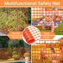DOEWORKS Safety Fence, 4 x 100 FT Orange Plastic Mesh Fence Roll Barrier Netting for Construction and Event Fencing