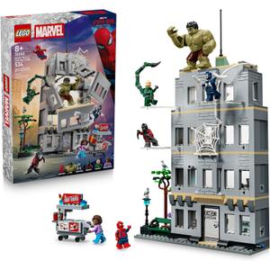 LEGO Marvel Spider-Man vs Hulk Epic Clash - Super Hero Building Toy for Boys & Girls, Ages 8+ - Includes 5 Minifigures & Hulk Figure - Spider-Man Toy for Fans - Gift for Birthdays - 76350