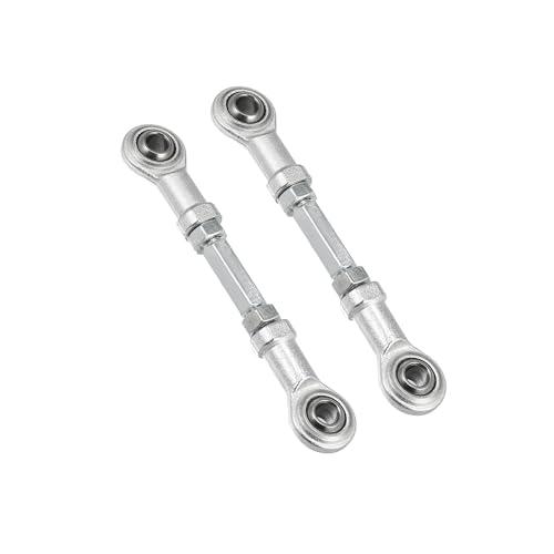 Motoforti Universal Steering Tie Rod, 80MM, Stainless Steel, Silver Tone, 2 Pcs