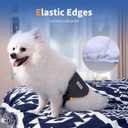 Vecomfy Belly Bands for Male Dogs Diapers(5 Pack),Premium Washable Reusable Small Dog Belly Wrap Leakproof Puppy Diapers,S