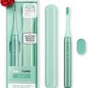 Aquasonic Icon ADA-Accepted Rechargeable Toothbrush | Magnetic Holder & Slim Travel Case | 2 Brushing Modes & Smart Timers | Gentle Micro-Vibrations (Mint) (1 Count (Pack of 1))