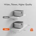 16White Floating Shelves for Wall Set of 4,Rustic Wood Shelf for Room Decor/Storage/Display,Small Bookshelf,Wall Mounted Hanging Shelves for Bedroom, Bathroom, Living Room, Kitchen (16in)