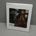 hogardeck Christmas Tree Topper, 11 Inches Lighted Gold Glittered 8-Point Star Tree Topper, 30 LED Sparkling Tree Toppers Christmas Decorations, Battery Powered Timer Xmas Treetop Star Decor