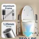 Toilet Safety Rails for Seniors, Adjustable & Foldable Toilet Frame for Elderly and Disabled, Handicap Toilet Handles Fits Any Toilet (350 lb)