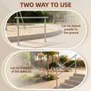 Hand Rails for Outdoor Steps, 4 Step Handrail Stair Railing with Balusters, 304 Stainless Steel Outdoor Handrails for Exterior Steps, Silver Stair Handrail for Porch Railing