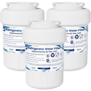Water Filter Cartridges, Replacement for GE® MWF, 3‑Pack