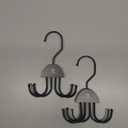 ZEDODIER 2 Pack Tank Top Hanger, Rotatable Bra Organzier for Closet, Max 48 Storage Capacity Sport Bra Holder, Space Saving Closet Organizers and Storage, Black