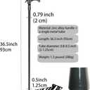 Walking Cane for Men & Women & Seniors - 36.5 Inch Heavy Duty 500+ lbs Capacity, Snake Ergonomic Handle, Decorative & Ornate Design, Gothic & Goth Elegant Artistry, Metal Cane