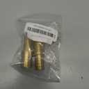 2 PCS Brass Reducer 3/4" to 5/8" Barb Hose ID Splicer Barbed Fitting, Hex Union Connector by CX WONDERLAND