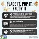 2 x POPFULLY Sea Salt & Pepper Popcorn, Sharing Bags, Savory Flavor, Big Pop, Micro Popcorn Bags - 3-Pack (EXP 12/24/26)