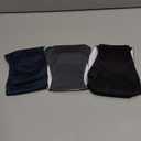 1 Pack 3 Reusable Dog Diapers Washable Male Belly Bands for Dogs, High Absorbing Male Dog Doggie Puppy Wraps (Extra Small, Black Navy Charcoal)