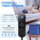 Cold Therapy Machine - Programmable Ice Machine for Knee After Surgery, Portable Ice Therapy Machine with Quiet Pump, Knee Replacement Recovery System, Cryotherapy Pain Relief w/Compression Pad (Blue)