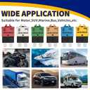 30 Amp Reset Fuse Circuit Breaker E39 Low Profile ATC/ATO Fuse 5 Packs 30A 12V-28V for Car Marine SUV Boat