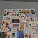 Carta Bella Paper Company School Days Collection Kit paper, navy, red, yellow, green, 12-x-12-Inch