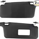 INTGET Upgraded 2PCS Black Sun Visor for 1996-2000 Honda Civic Accessories 1997 1998 1999 Plastic Interior Sunvisor Replacement for Honda Civic Accessories iES CX DX EX EXR HX LX Left & Right Side