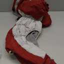 AOFITEE Fullbody Dog Coat Warm Fleece Dog Jacket, Windproof Dogs Winter Coat with Harness Built in, Reflective Turtleneck Dogs Snowsuit Puffer Jacket, Four Legged Pet Snow Suit, Christmas Red M (Burgundy)