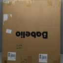 Babelio Baby Gate with Adjustable Cat Door,29-43" Auto Close Durable Pet door for Stairs,Doorways and House,Pressure Mounted,Easy Install,Effortless Walk Thru,White