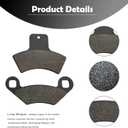 Brake Pads Front and Rear for Polaris Sportsman 500 4x4 HO 400 335 Scrambler 400 500 Trail Blazer 250 400 Magnum 325 500 Trail Boss 325 Xpedition 325 425 Xplorer 250 400 Diesel 455 Sport 400
