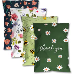 Poly Mailers-10x13 Inch Variety Pack of 10025pcs Each Print Strong Adhesive Shipping Bags for Clothing, Waterproof and Tear Proof Mailing Envelopes - Mixed Print