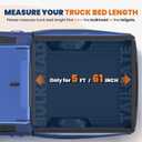 KUIPERAUTO 5FT Soft Tri Truck Bed Tonneau Cover Compatible for 2024 2025 2026 Toyota Tacoma | Excl. Trail Edition