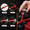 Liquid Electrical Tape 4oz Waterproof Liquid Tape Electrical Insulating Glue with Brush Cap, High Temperature Resistant Flexible Rubber Coating for Wires Cables, Plug, Automotive(Red)