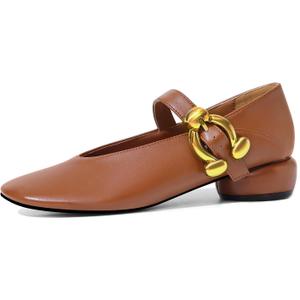 Women Mary Jane Shoes Pumps Chunky Comfortable Low Heels Closed Round Toe Dress Work Wedding Shoes