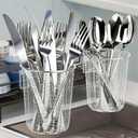 Dish Rack, Stainless Steel Kitchen Drain Basket, Compact Utensil Drying Rack Dishwasher Accessory, Hanging Cutlery and Utensil Organizer, Set of 2