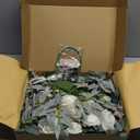 Piklado Faux Arch Flower Swag Set of 2 for Wedding Welcome Signs Floral Swag Wedding Reception Ceremony Signs Decor (White)