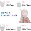 2 Pack Professional Peanut Clipper/Trimmer Snap On Replacement Blades #2068-300 - Compatible with Wahl Peanut Hair Clipper/Trimmer, White