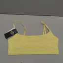 Organic Basics Women's Flex Scoop-Neck Cotton Bralette (Light Lemon), XSmall
