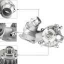 AULINK AW6725 Water Pump For BMW 545i 645Ci 745i 745Li 2004-2005,Alpina B7 2007-2008,X5 2004-2006 4.4L 4.8L V8 11517524552 11517586781 115-3100 WP-2599