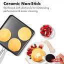 OXO Enhanced 11" Griddle Pan, PFAS-Free Ceramic Nonstick, Durable Hard Anodized Cookware, Scratch Resistant, Stainless Steel Handle, Good Grips, Dishwasher Safe, Oven safe, Black