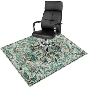 Anidaroel Chair Mat for Hardwood Floor, 48"x60" Desk Chair Mats for Hard Floors, Under Desk Rug for Rolling Chair, Computer Gaming Chair Mat, Low Pile Carpet Protector Mat, Teal