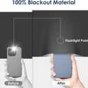 Blackout Curtains for Bedroom, 63" x 57" Temporary Blackout Shades for Windows, Portable Black Out Blinds Screen with 20 Loop & Hook, 100% Black Out Window Cover Film for Baby Nursery Travel RV-Blacks